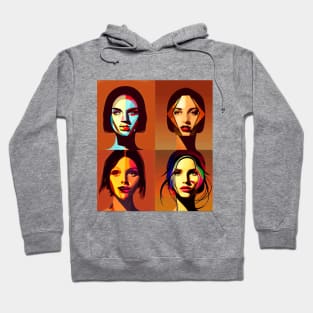 Faces of women Hoodie